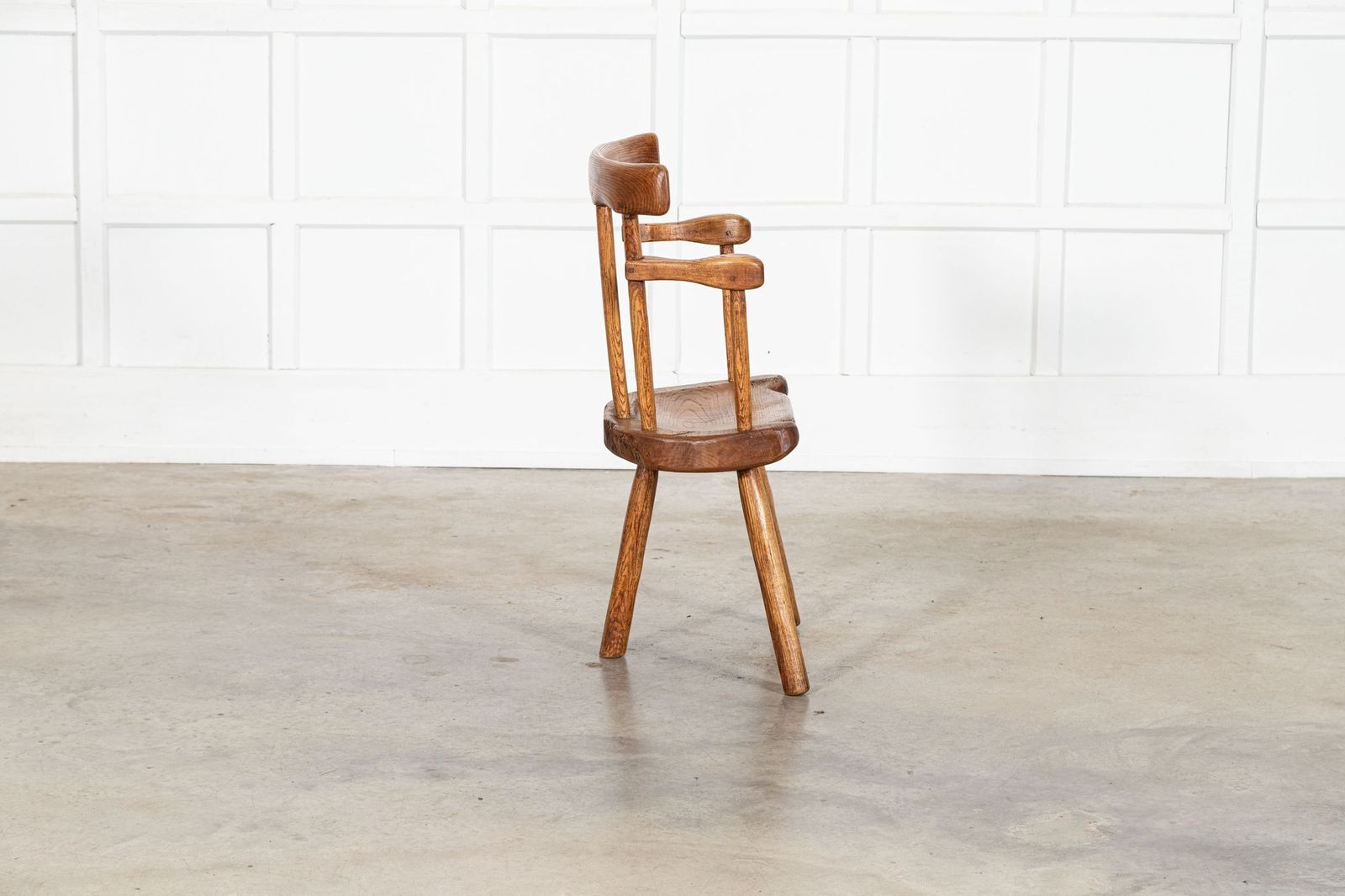 Furniture 19thc Welsh Ash & Elm Vernacular Hedge Chair photo