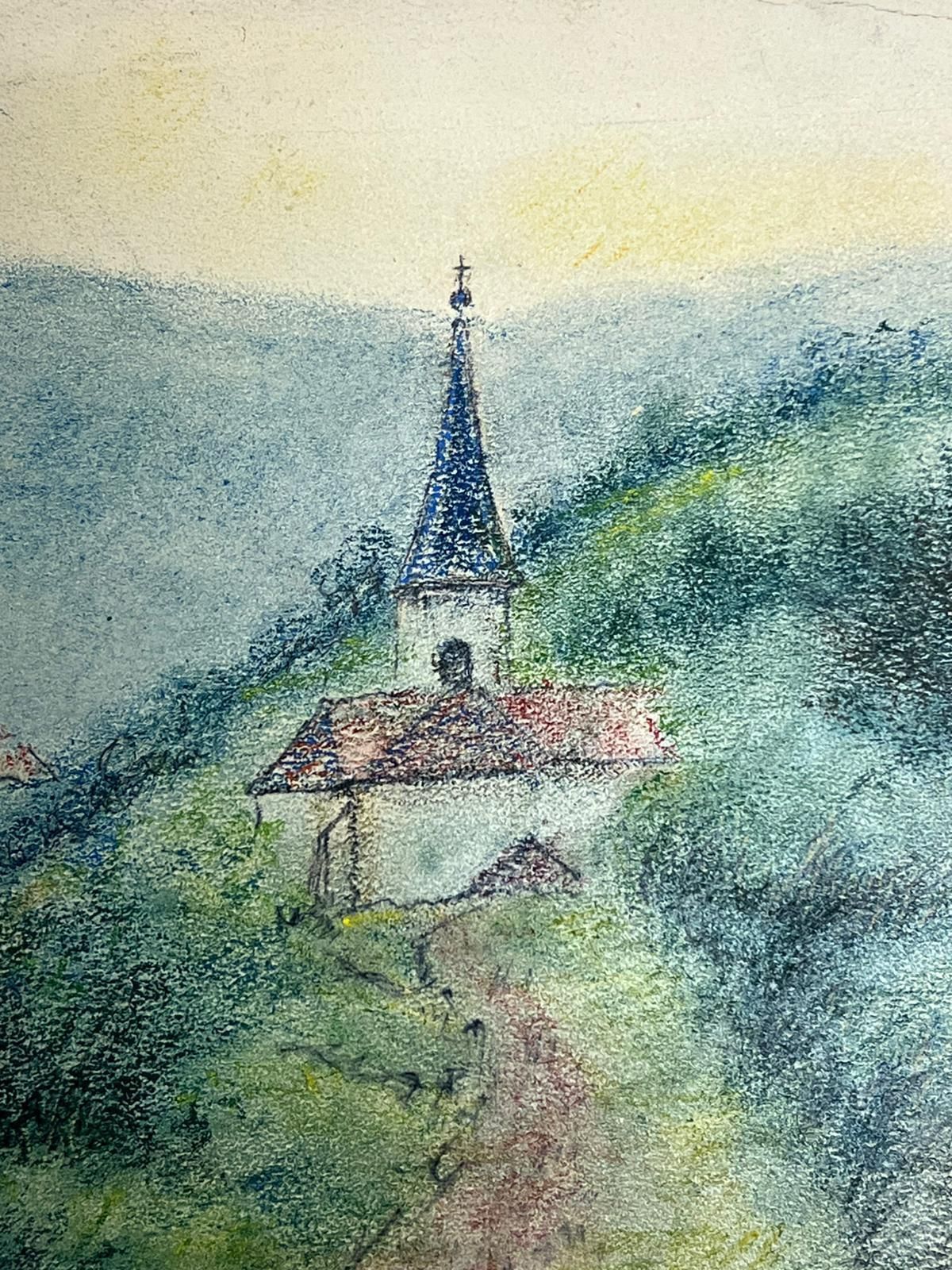Regine David Pathway Leading To A Quaint Village Church In The Rolling Hills Countryside 1947 photo Art