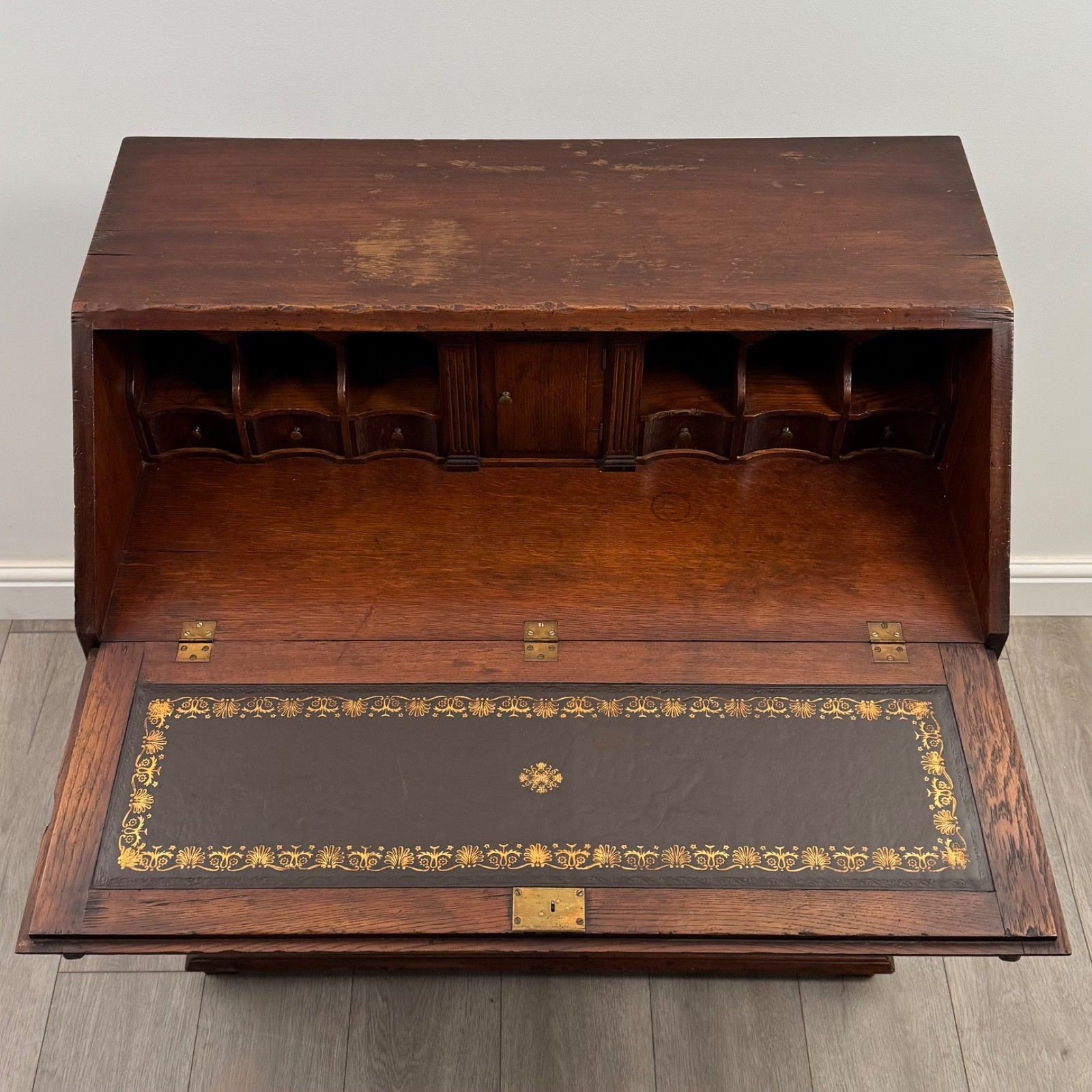 Furniture Antique 20th Century Fine Quality Bureau In Oak photo