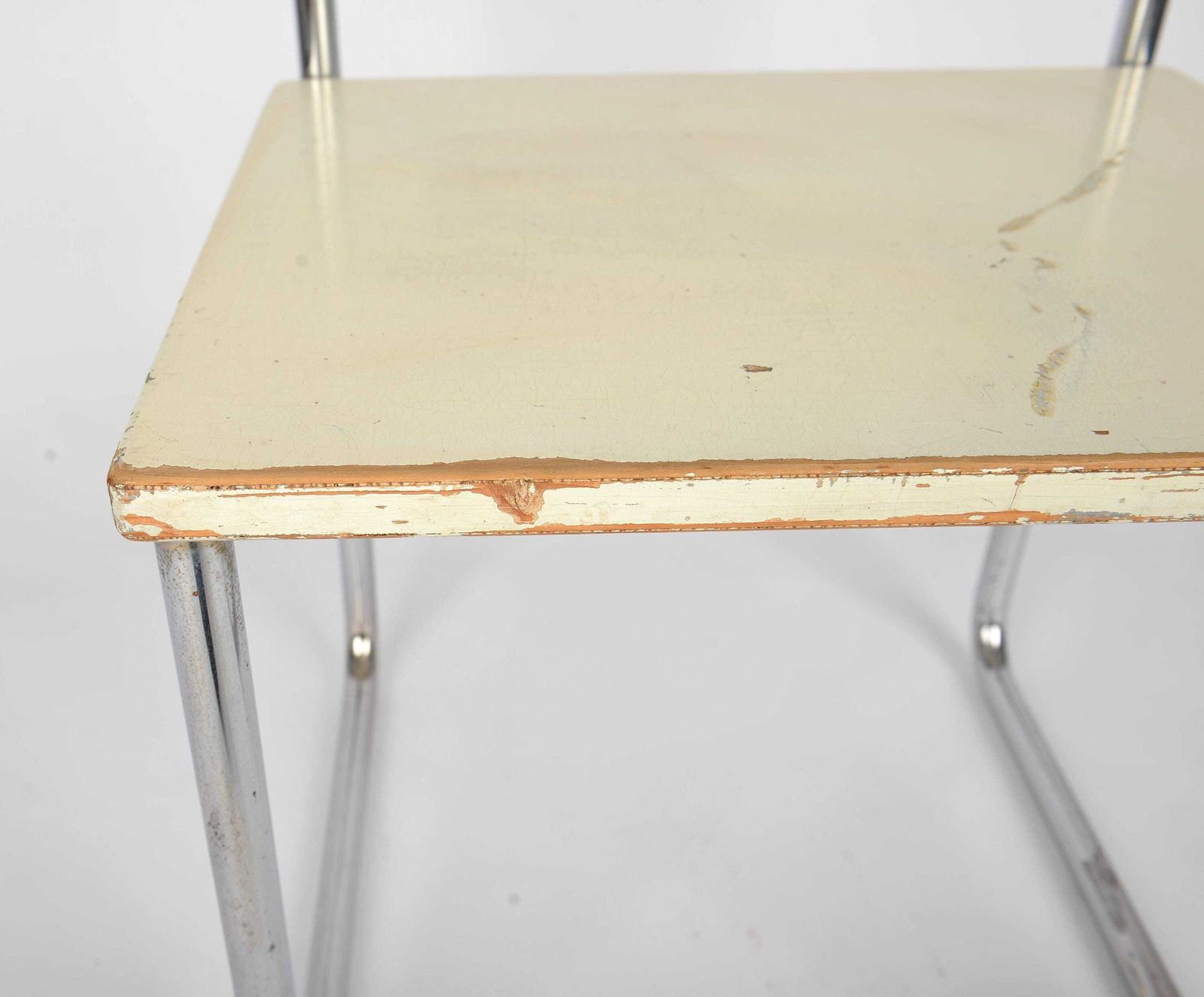 Bauhaus Tubular Steel Nightstand Thonet Style Bedside Table Vintage Modernist Furniture, 1930s Bauhaus Side Table, Industrial Furniture photo Furniture
