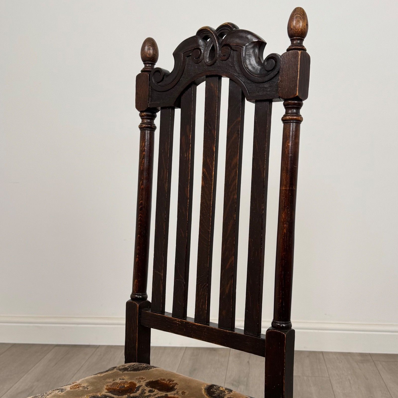 Antique 20th Century Good Quality Set Of 6 Oak Dining Chairs photo 625.0