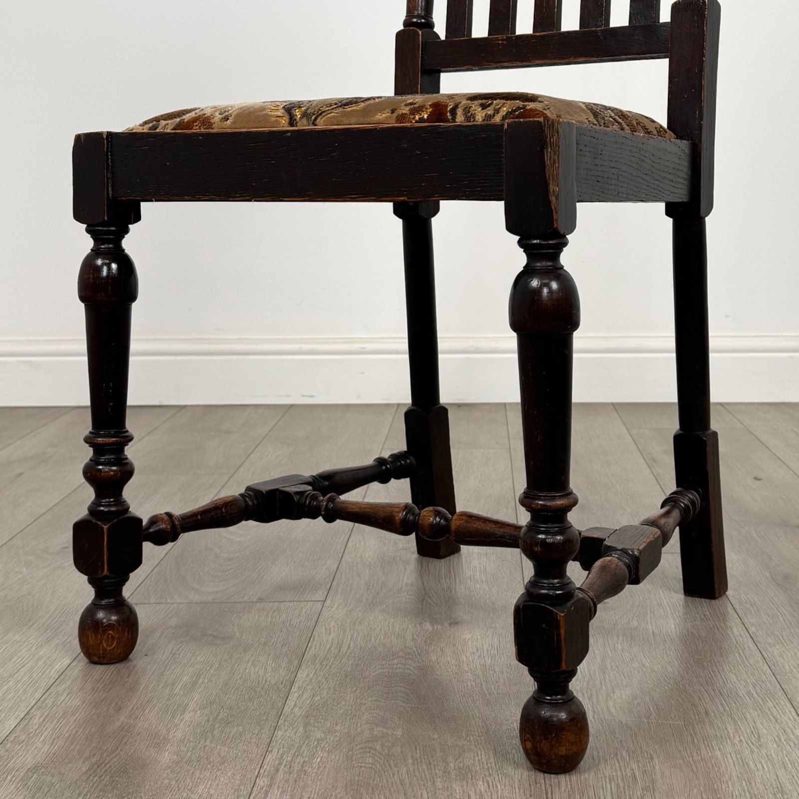 Antique 20th Century Good Quality Set Of 6 Oak Dining Chairs photo vinterior