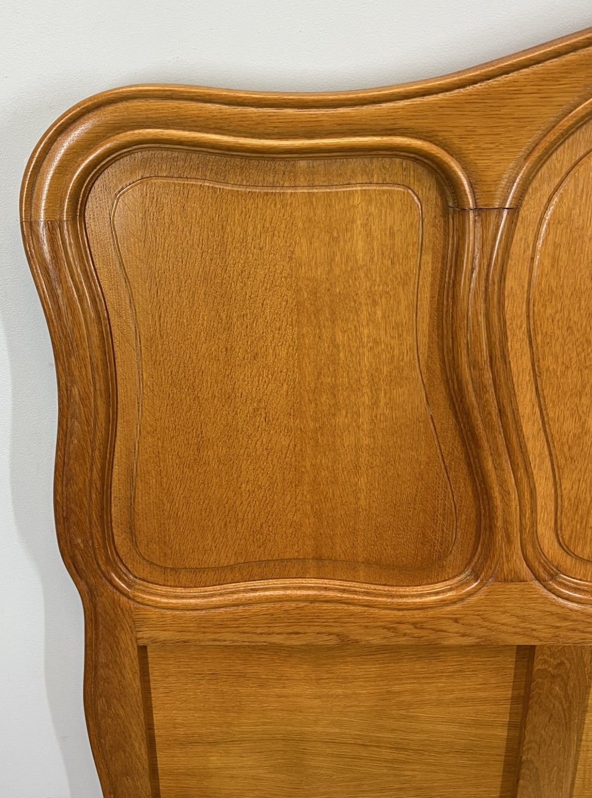 Bed Vintage French Louis XVI Double Bed Frame Oak Carved Headboard Lot 4614 photo buy