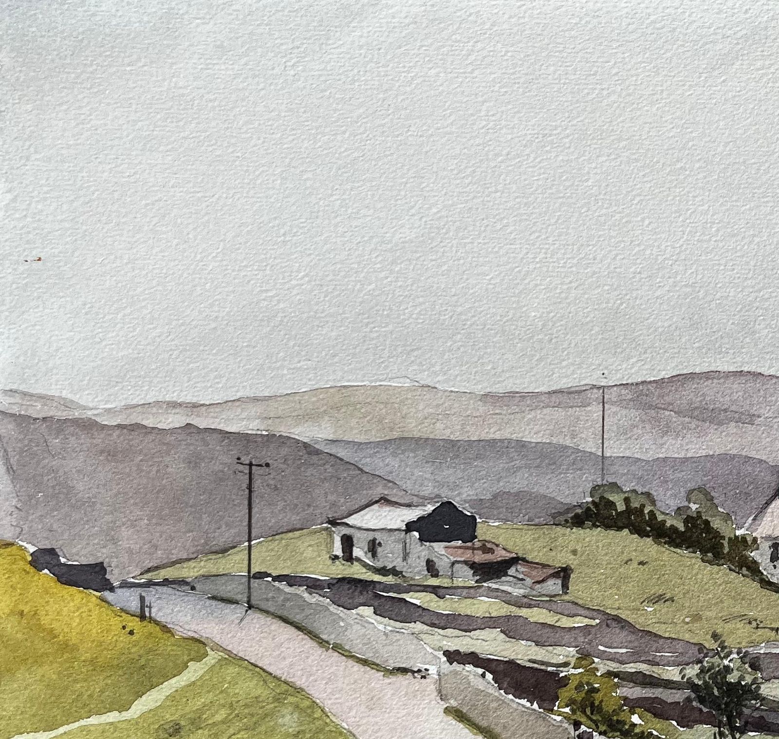 Nthony Herbert Yorkshire Dales Road And Stone Houses In Summer Light English Landscape photo vinterior