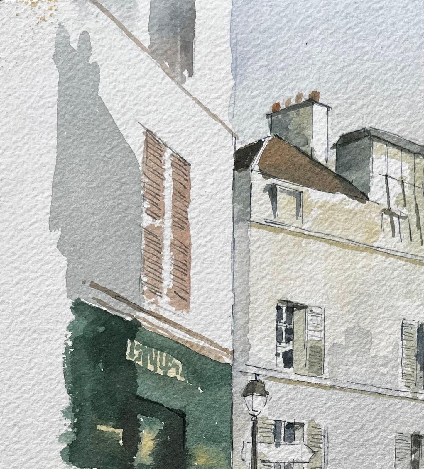 Anthony Herbert Paris Street Scene With Le Consulat Café And Classic Montmartre Architecture photo 420.0