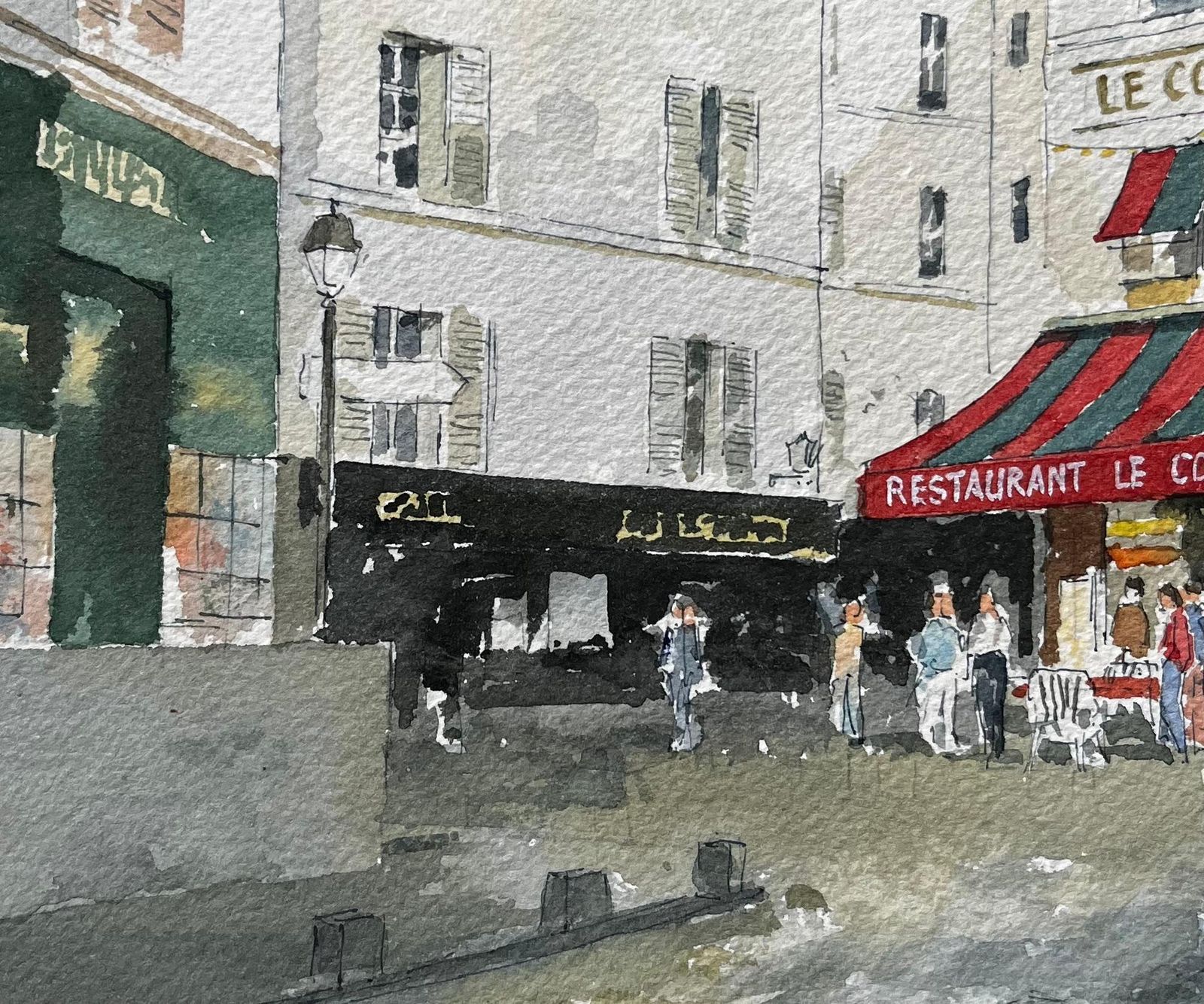 Anthony Herbert Paris Street Scene With Le Consulat Café And Classic Montmartre Architecture photo buy