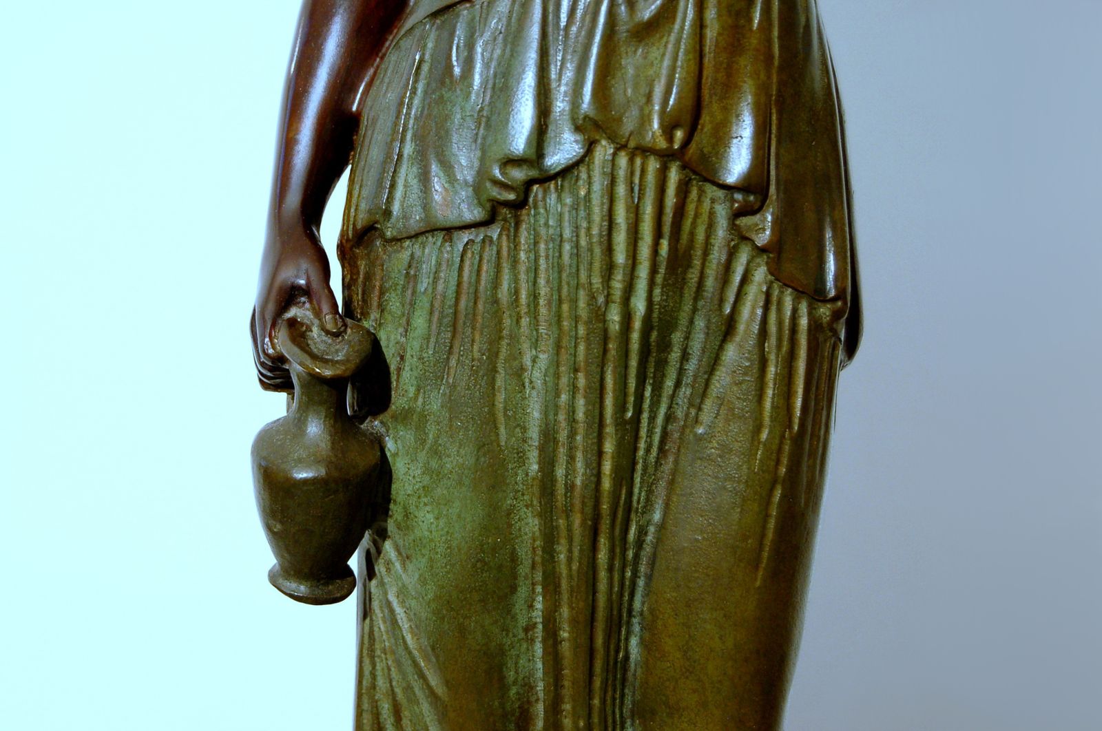 Bronze Sculpture / Hebe The Greek Goddess / James Hunt 19th Century / H 65 Cm photo Art