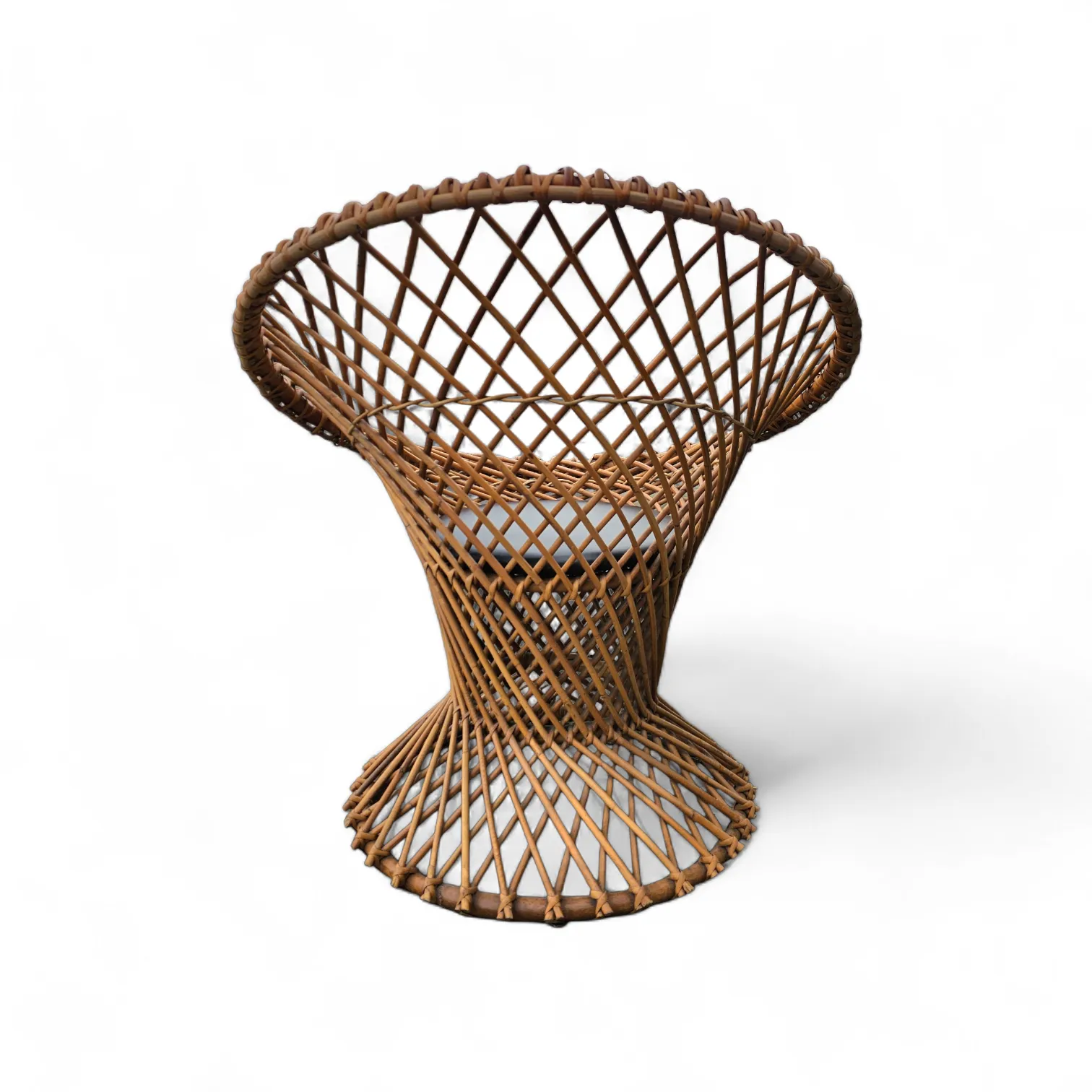 Rohé Noordwolde Circle Rattan Chair Fauteuil photo vintage