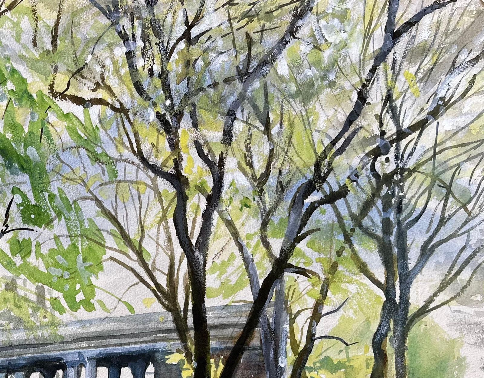 John Steane (B.1931) The Monument Southport Lord Street Lancashire Signed 1968 British Watercolour 1963 photo vinterior