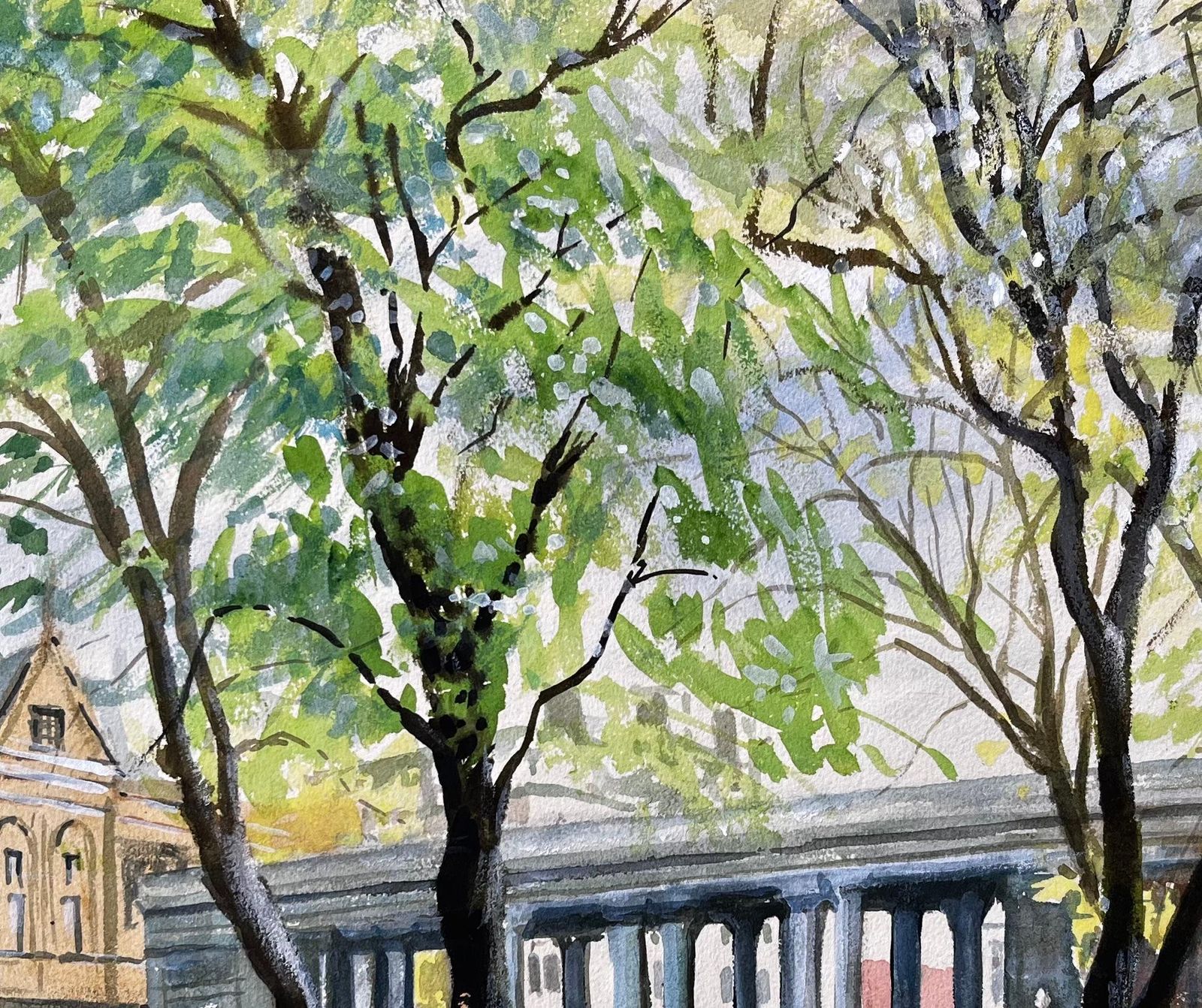 John Steane (B.1931) The Monument Southport Lord Street Lancashire Signed 1968 British Watercolour 1963 photo buy