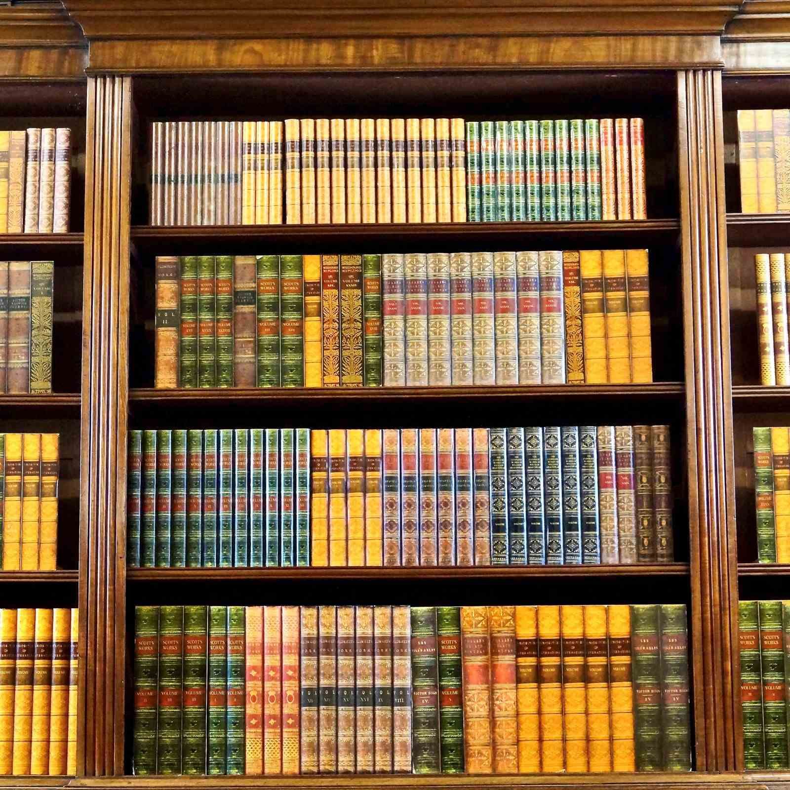 A Late George III Mahogany Breakfront Bookcase photo for sale