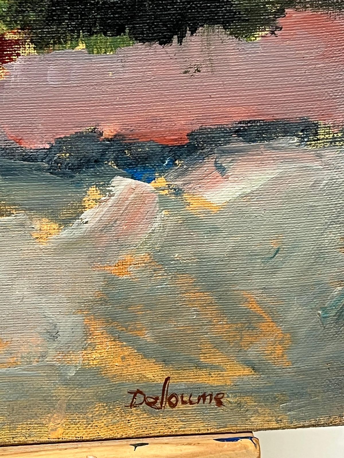 Marie Deloume (French Born 1942) Large French 20th Century Abstract Expression Oil Painting On Canvas photo 1150.0