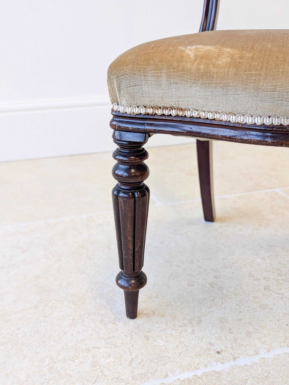 Set Of Four Antique Victorian Mahogany Dining Chairs C.1880 photo buy