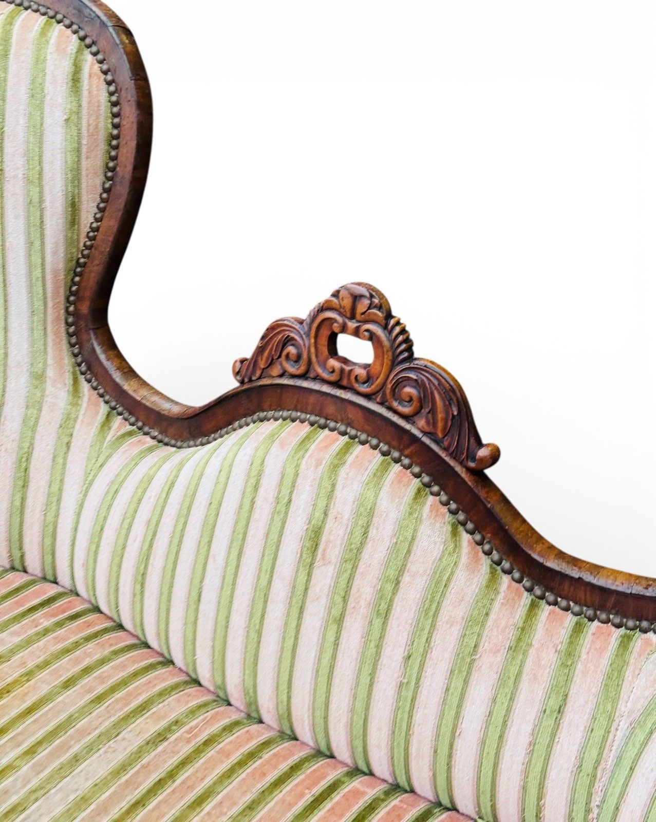 Antique Victorian Mahogany Double Spoon Back Sofa Serpentine Front C1870s photo Furniture
