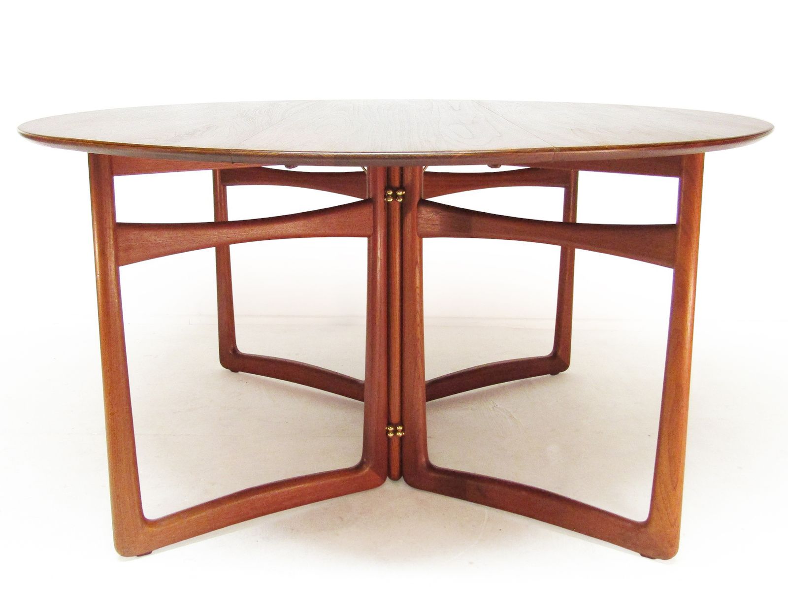 photo for sale 1960s Danish Gate Leg "20 59" Dining Table In Teak By Peter Hvidt