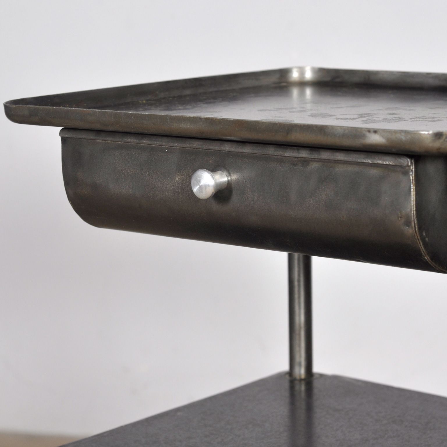 Iron Nightstand, Circa 1950 photo vinterior