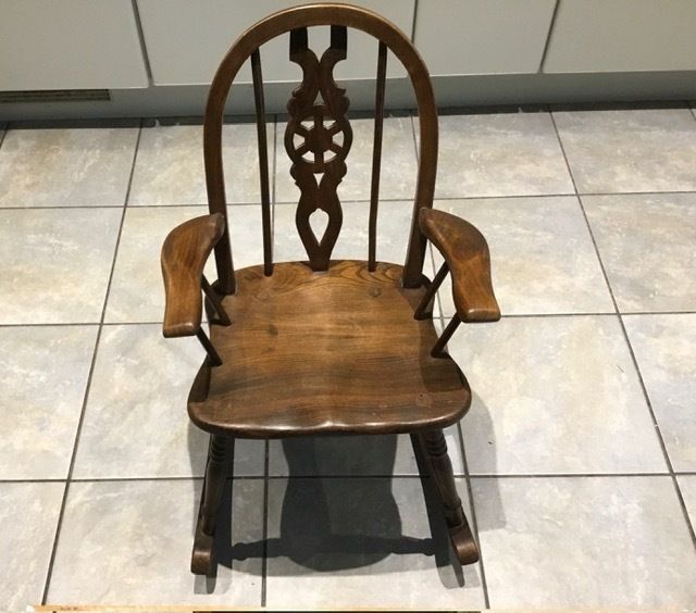 Child’s Wooden Rocking Chair photo for sale