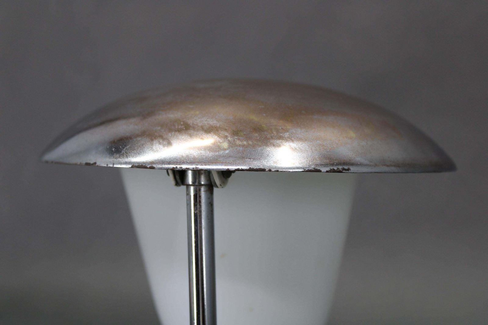photo vinterior Napako Art Deco Chrome And Opal Glass Table Lamp, Czechoslovakia 1930s