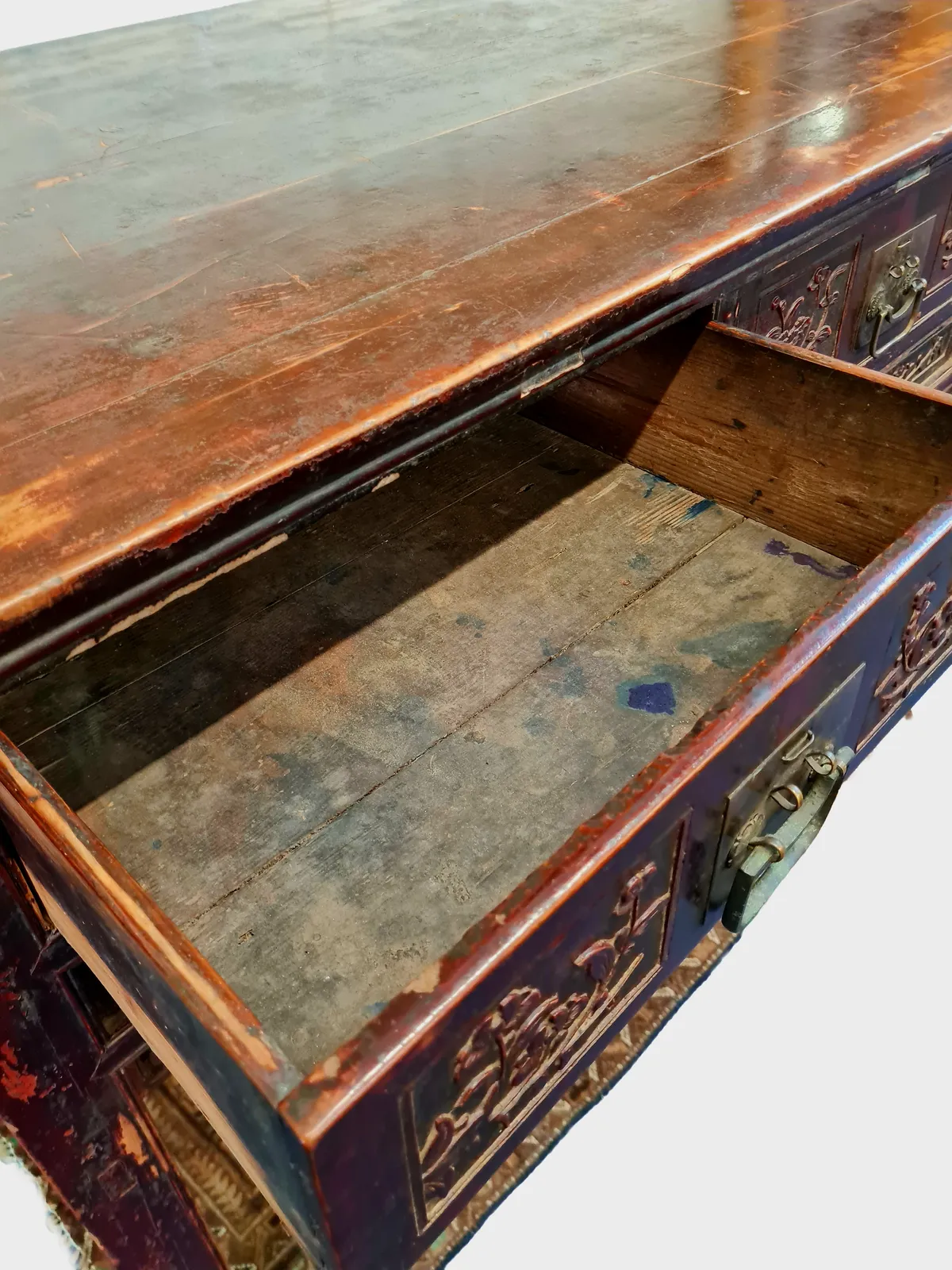 19th Century Chinese Qing Dynasty Elm Altar Table, C1850 photo 1350.0