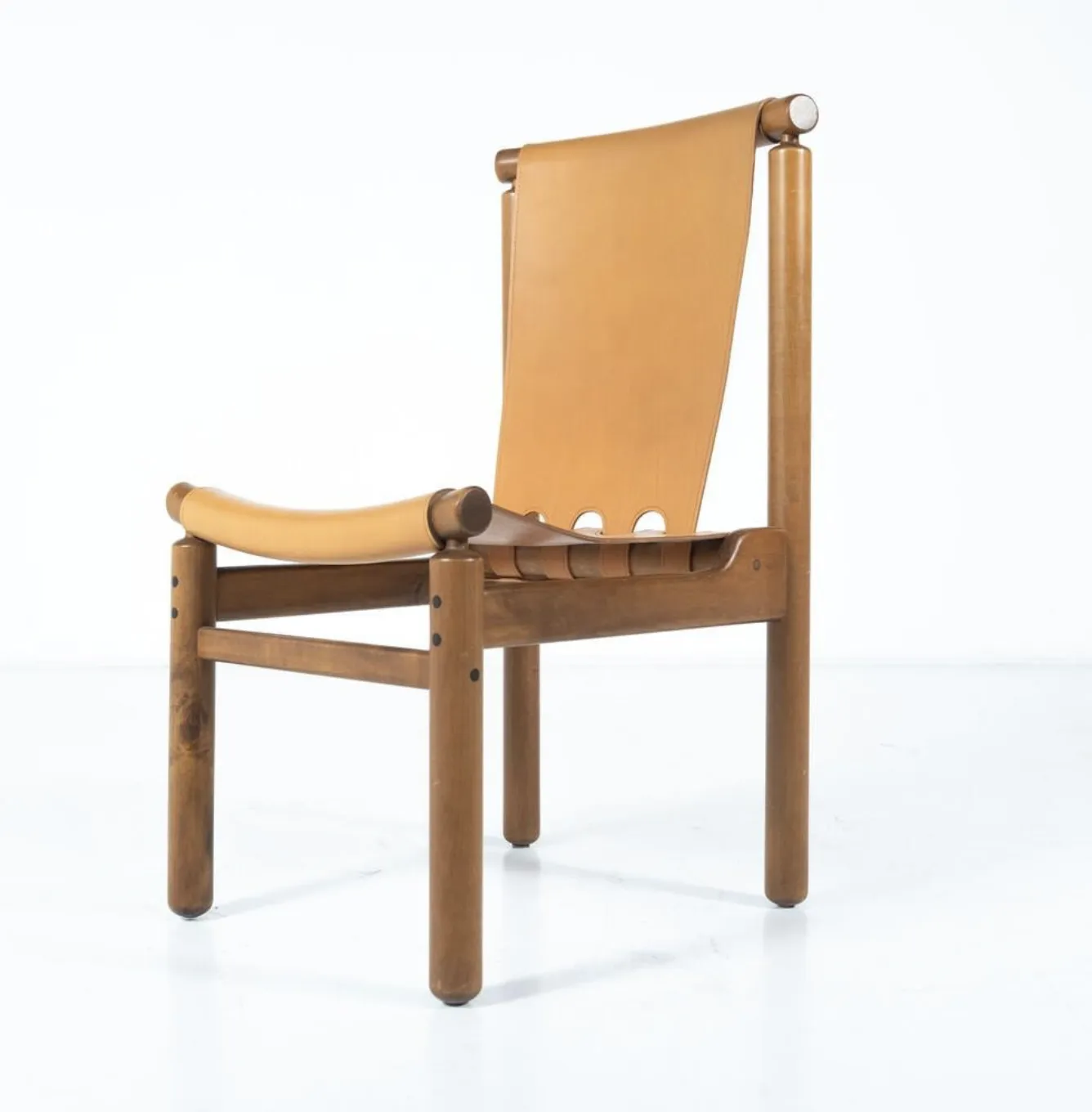 photo buy Mid Century Modern Set Of 6 Leather Dining Chairs By Ilmari Tapiovaara