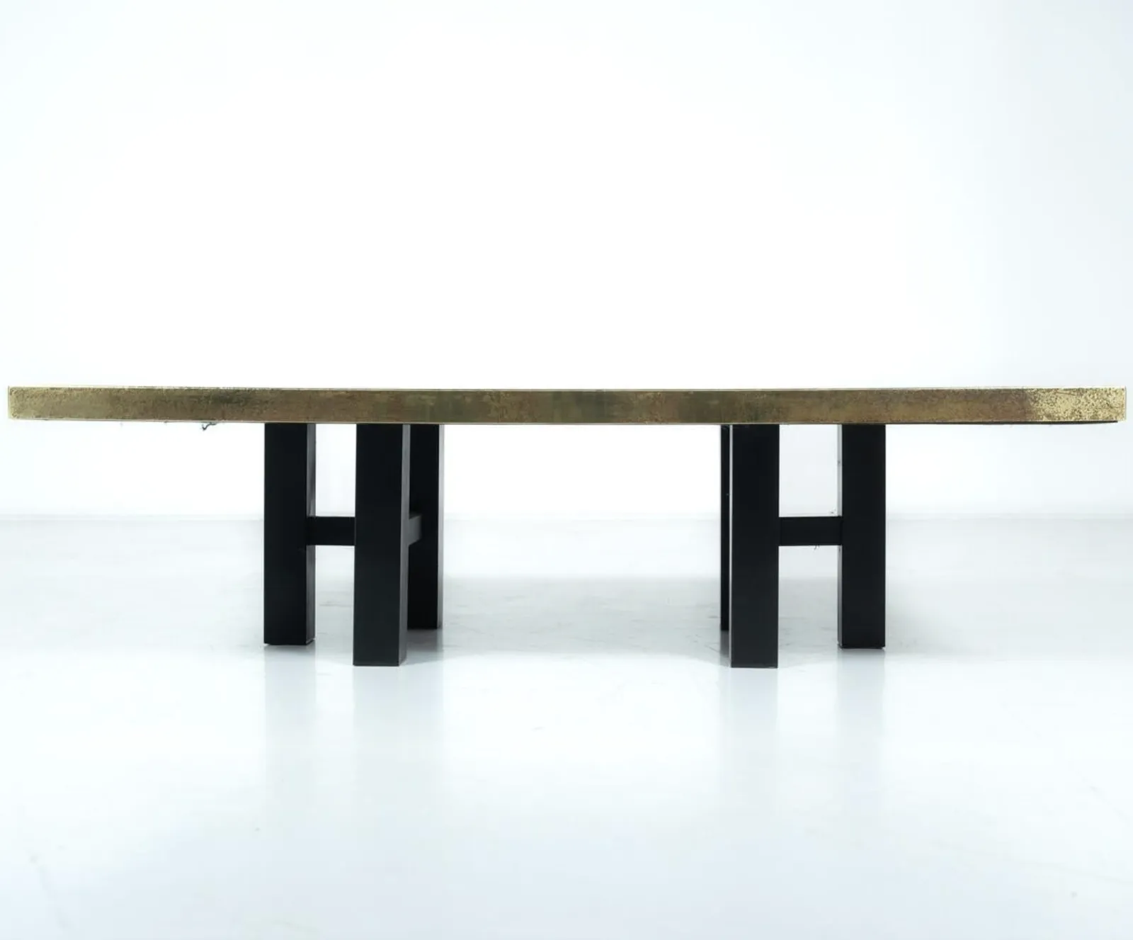Mid Century Brass Coffee Table By Lova Creation, Belgium, 1970s photo 10000.0