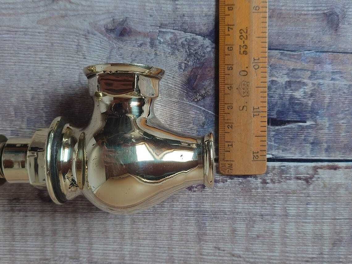 photo buy Victorian Brass Globe Bath Taps, Polished And Overhauled