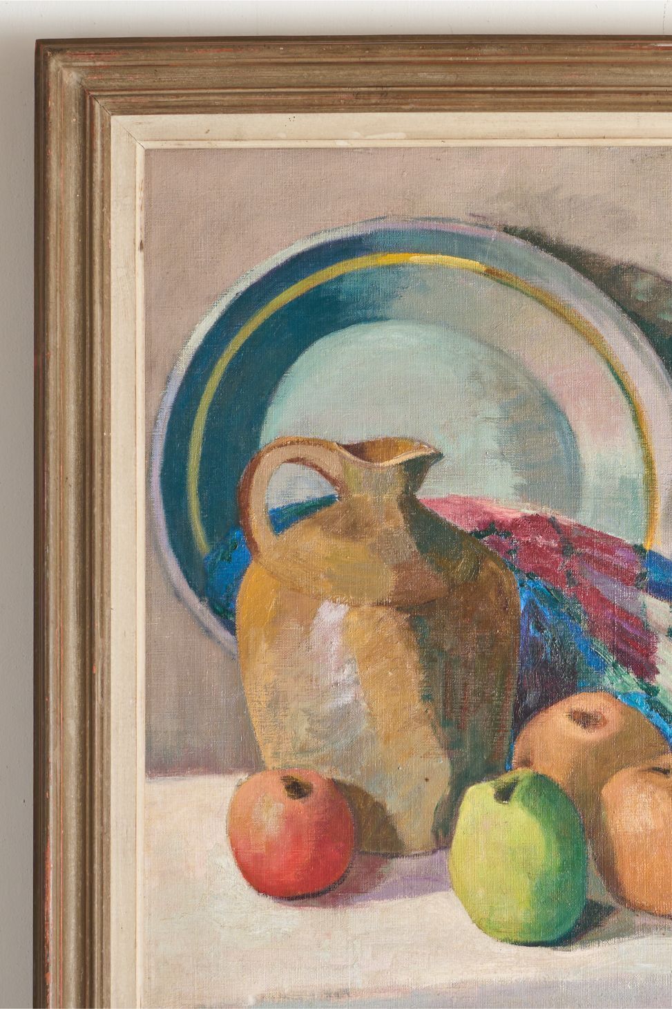 20th Century Oil On Canvas Still Life Painting By V Argenton photo for sale