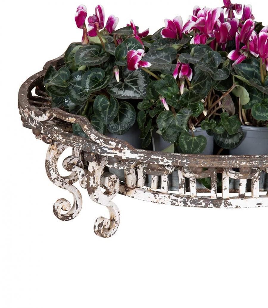Large 1920s French Iron Work Planter photo vintage