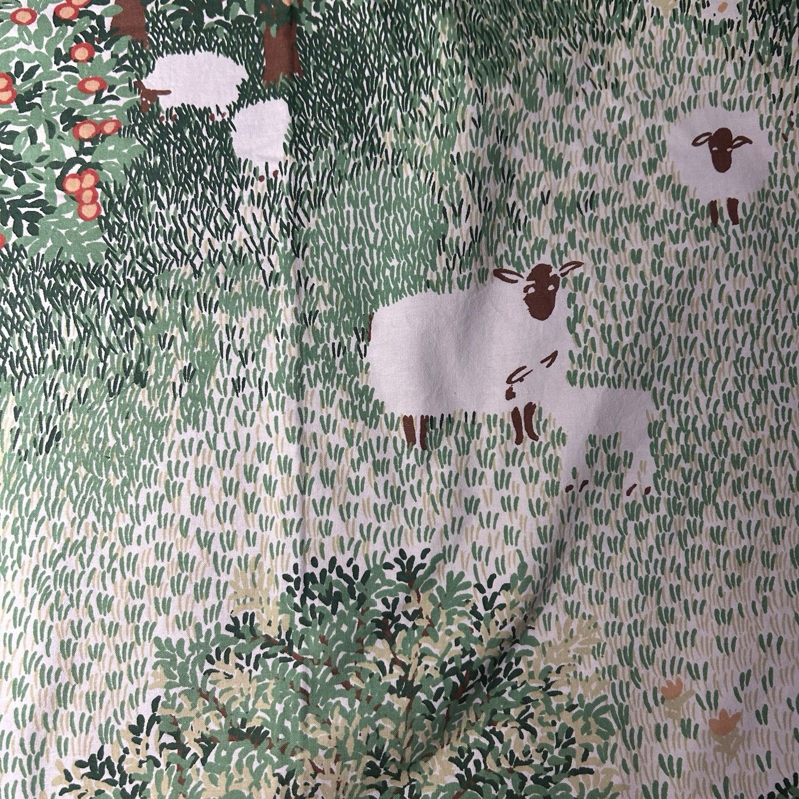 Vintage Merino Meadow Jonelle Curtains Pencil Pleat 2 Panels 216cm W X 138cm L photo 175.0