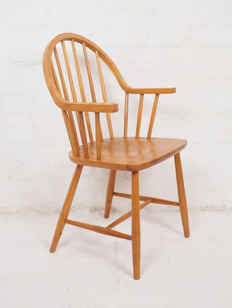 Pair Of Danish Pine Chairs By Ole Jorgensen For Tarm Stole photo vinterior