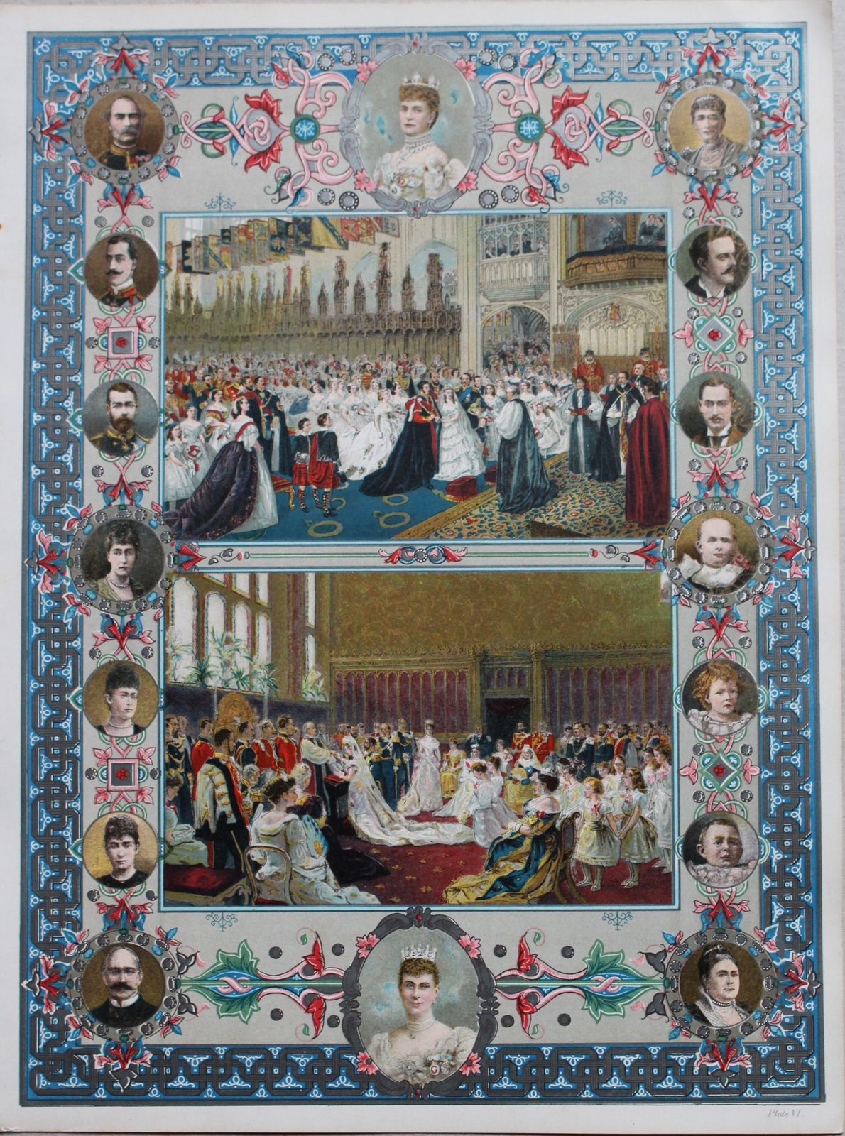 Antique Set Of 10 Chromolithographs Celebrating Queen Victoria’s Diamond Jubilee photo Art