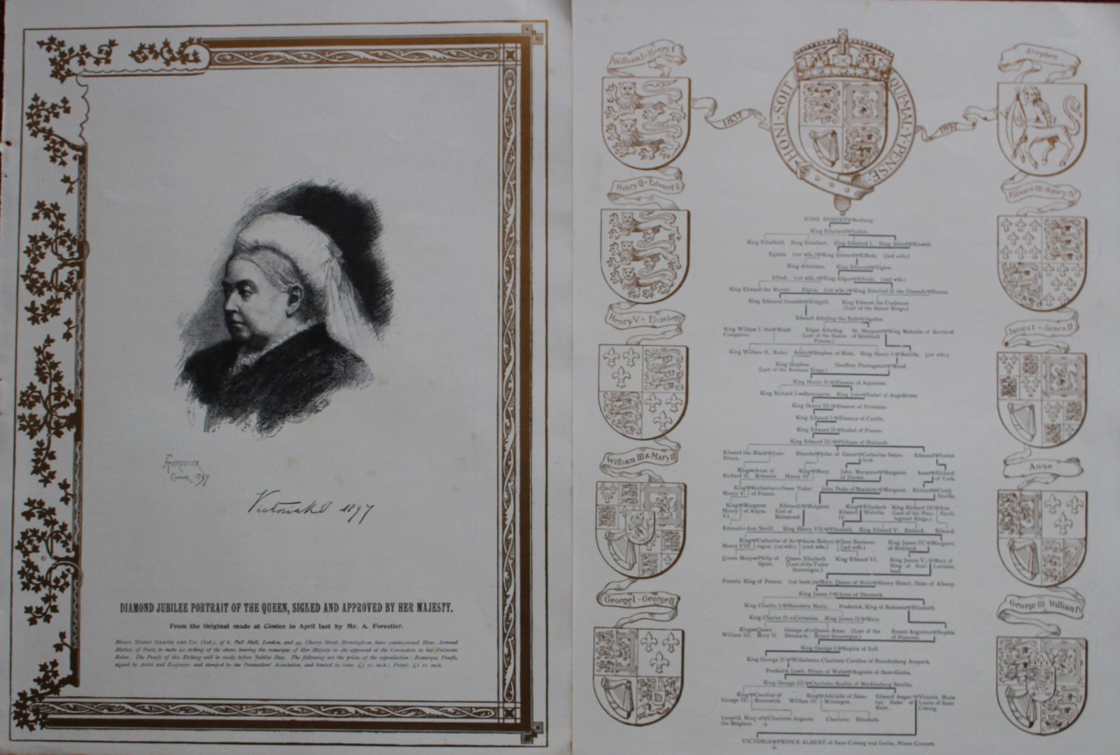 photo vinterior Antique Set Of 10 Chromolithographs Celebrating Queen Victoria’s Diamond Jubilee