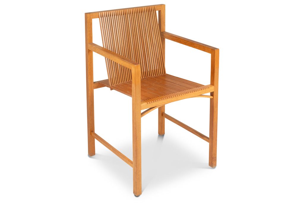 Ruud Jan Kokke. Pair Of Minimalist Oak Armchairs. 1980s photo Furniture