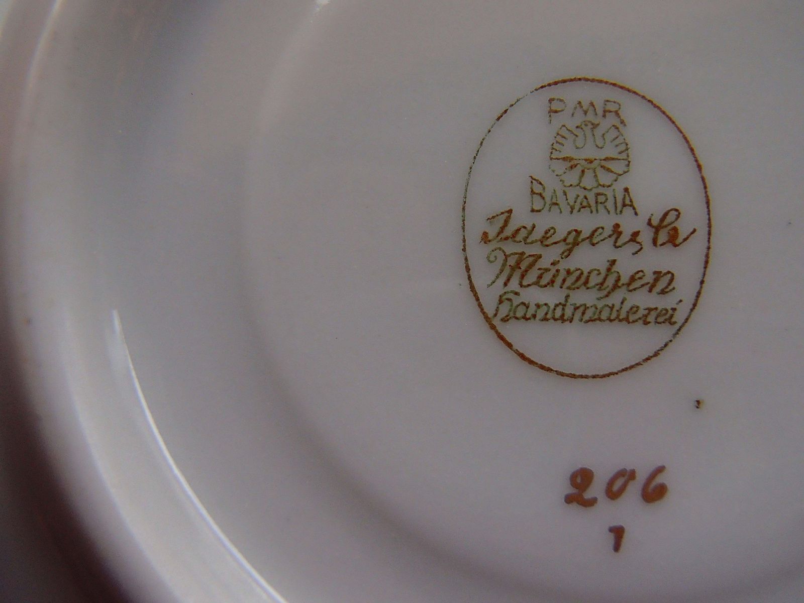 20th Century Bavaria Jaegers Coffee Cup Cobalt Blue/Gold photo vinterior
