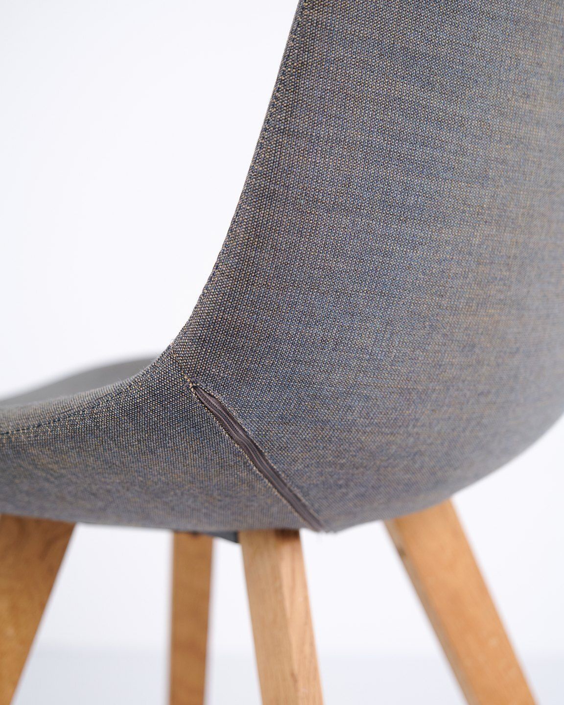 photo furniture Eyes Wood Chair   Erik Jørgensen   Medium Gray Upholstery   Solid Wood