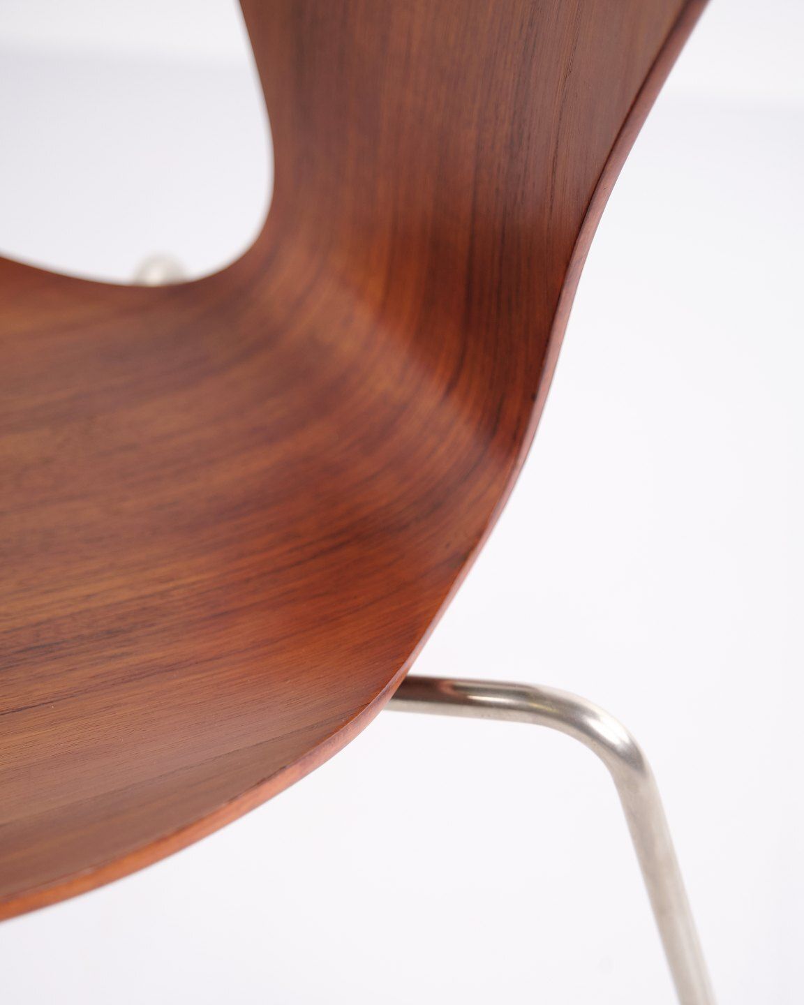 Set Of 6 Seven Chairs – Model 3107 – Teak – Arne Jacobsen – Fritz Hansen photo vintage
