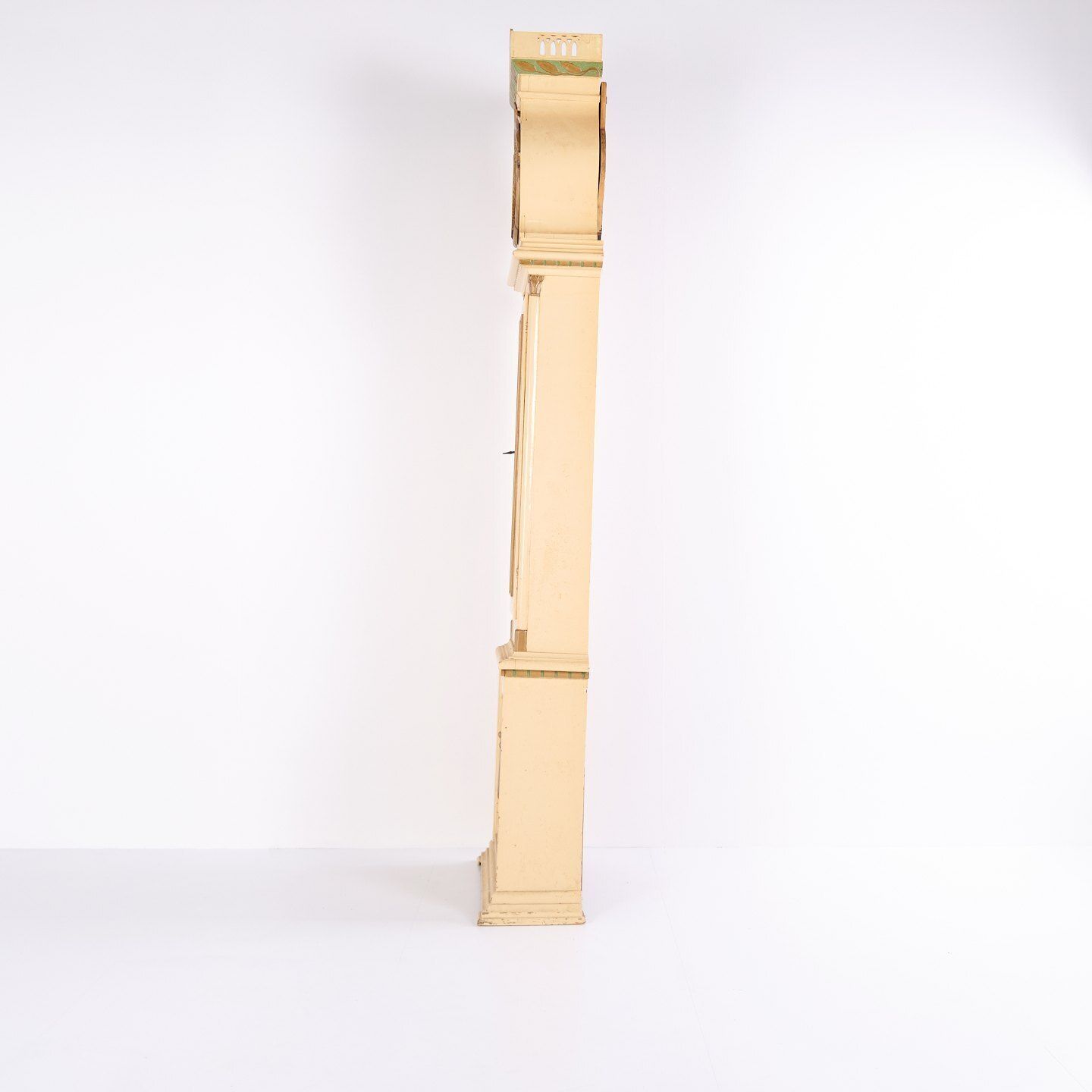 Grandfather Clock / Bornholm Clock   Frøken   White Painted   Decoration   1790s photo for sale