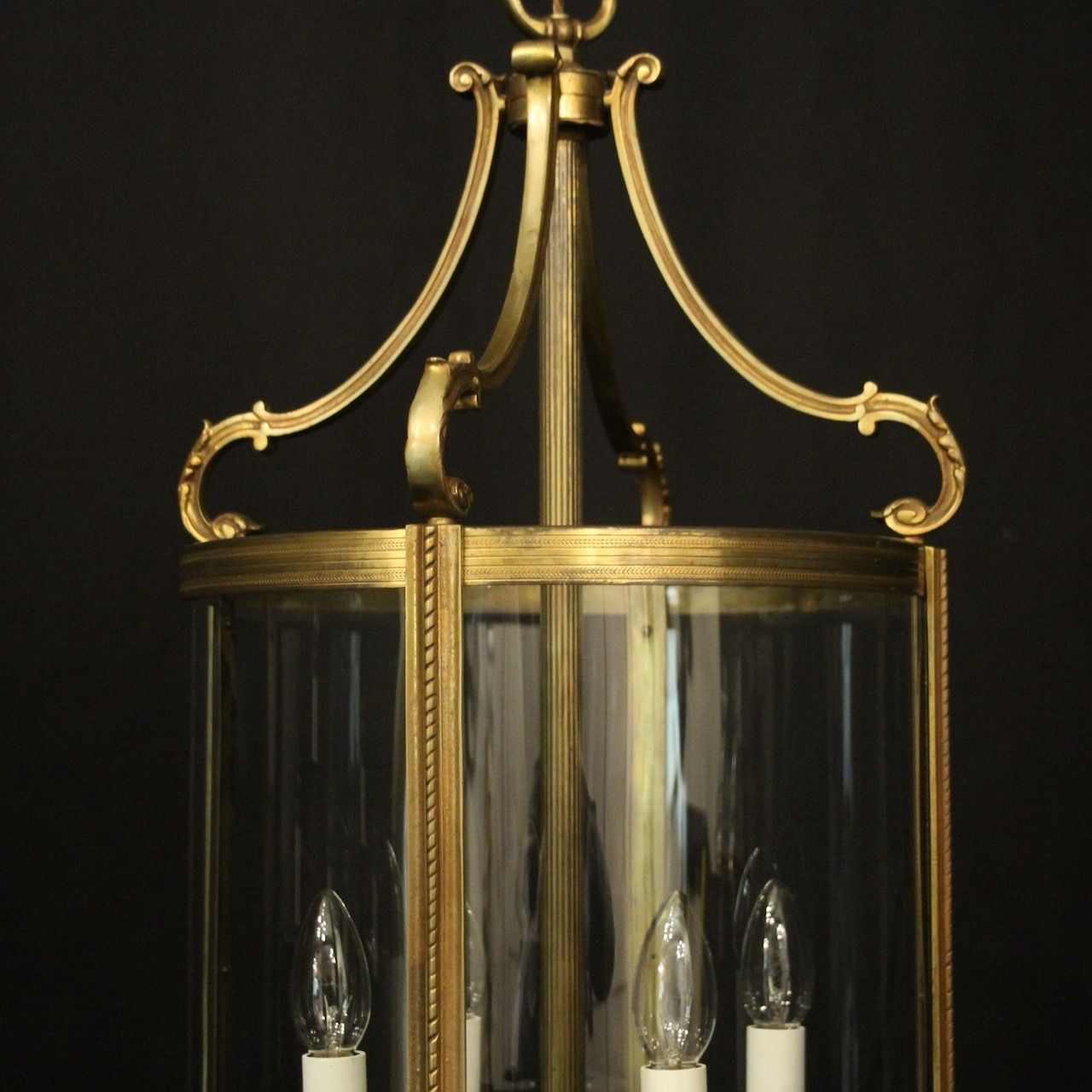 French Gilded Bronze Antique Hall Lantern photo buy