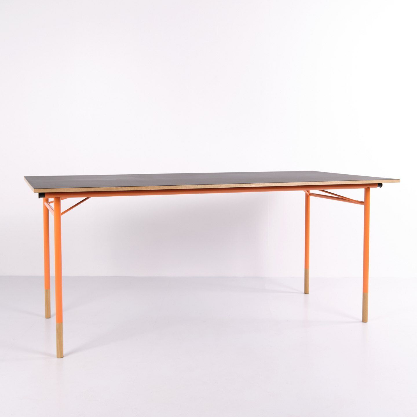 Nyhavn Dining Table – Finn Juhl – House Of Finn Juhl – Gray Linoleum – Oregon Pine photo for sale