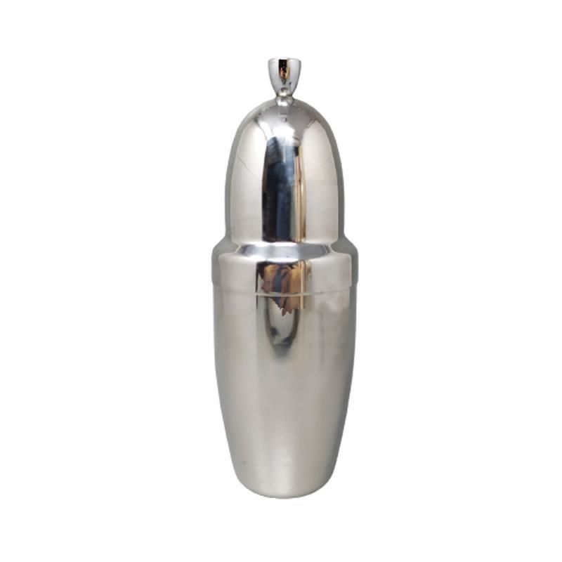 1970s Astonishing Cocktail Shaker Wmf Cromargan By Jo Laubner In Stainless Steel. Made In Germany