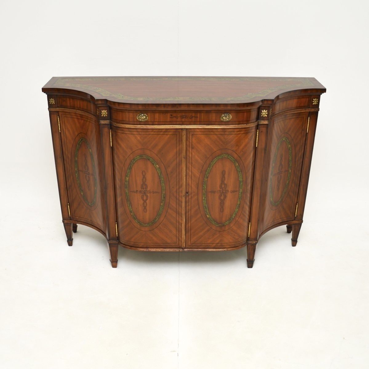 Antique Sheraton Style Painted Satinwood Sideboard photo furniture