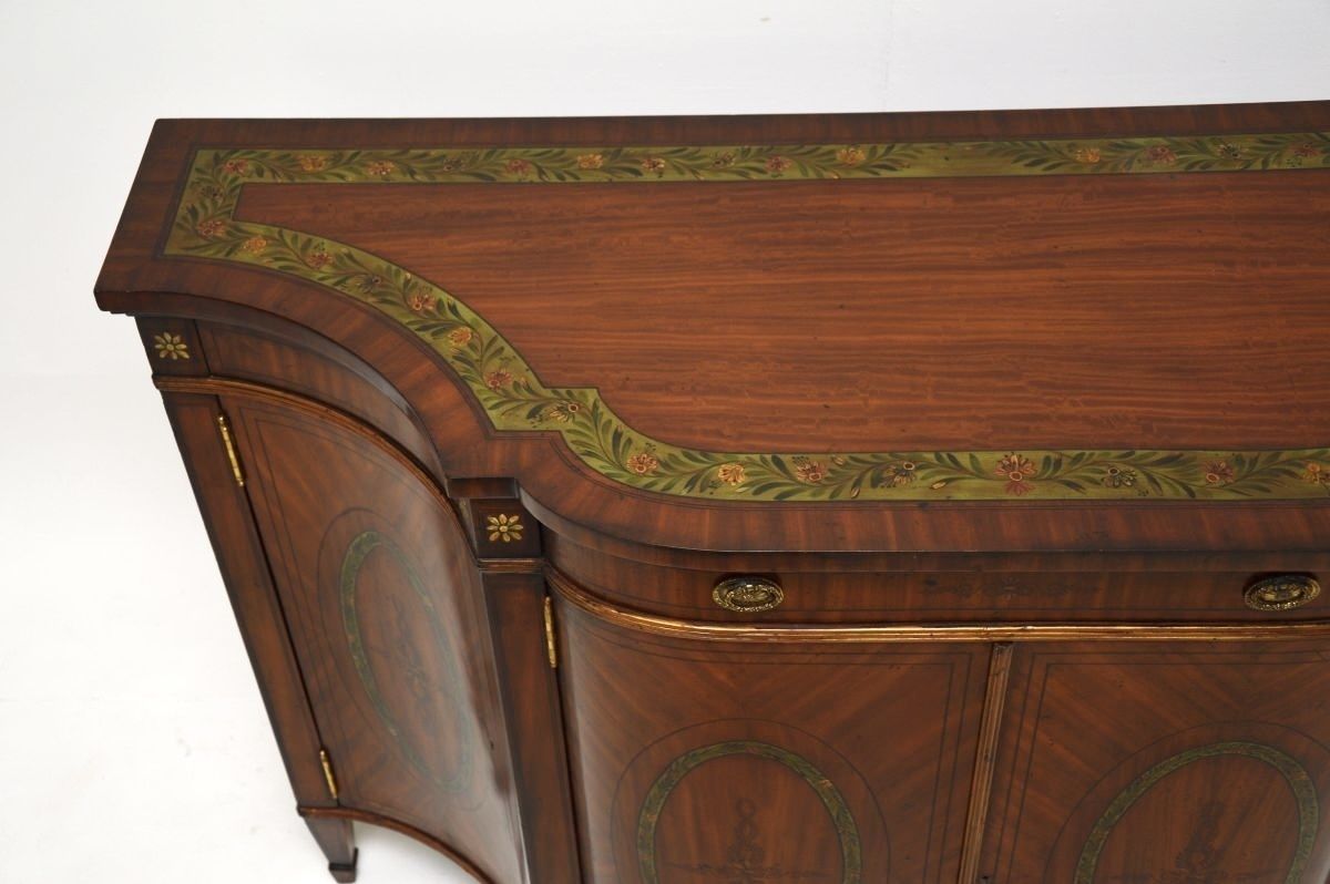 Antique Sheraton Style Painted Satinwood Sideboard photo 1788.0