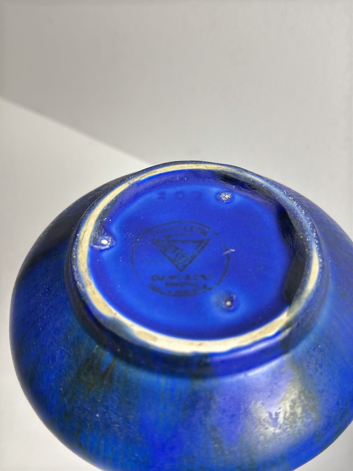 photo furniture Art Deco Cobalt Blue Solifleur Vase By George Clews, Staffordshire, 1930s