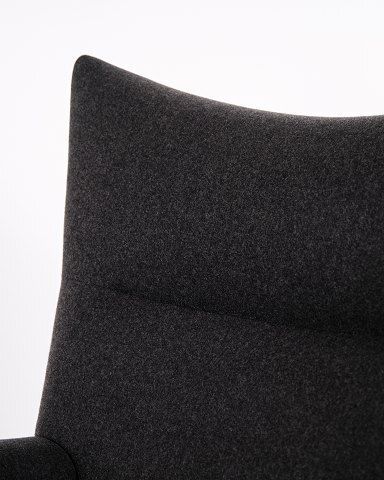 Wingchair – Hans J. Wegner – Model Ch445 – Carl Hansen & Søn – Gray Hallingdal – With Stool photo vintage