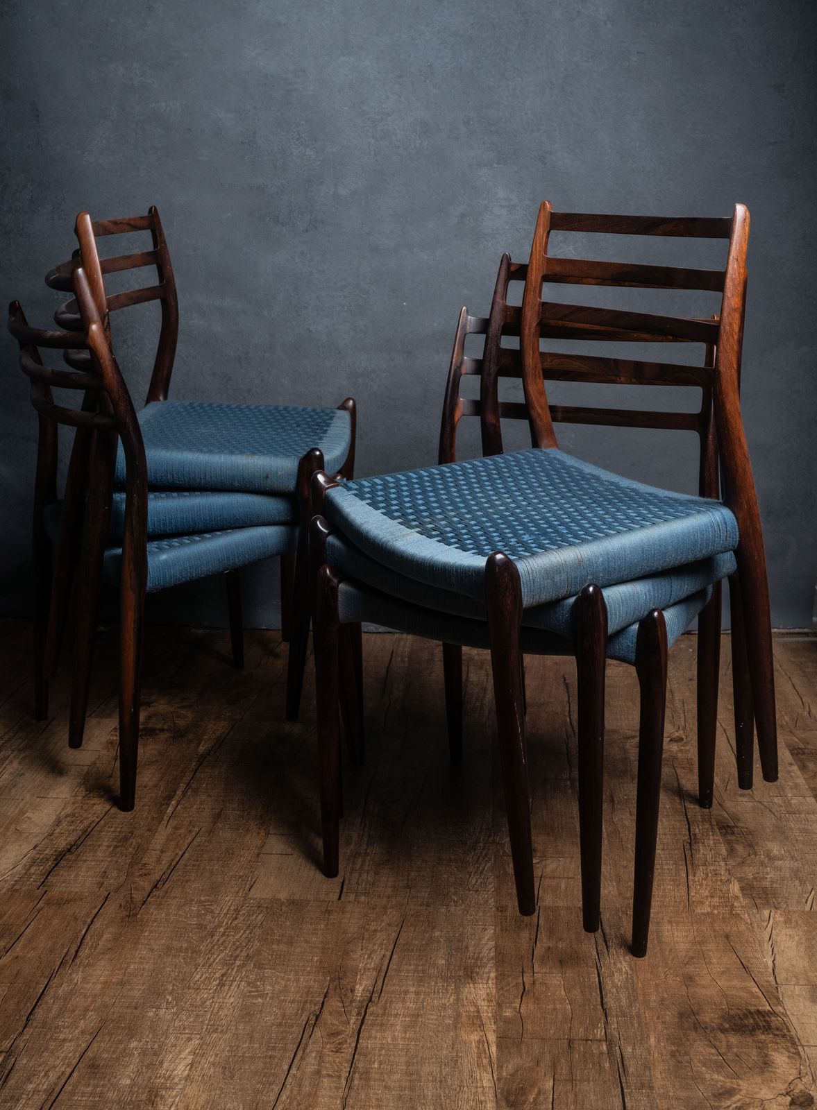 Vintage Model 78 Chairs By Niels O. Møller, 1960s, Set Of 6