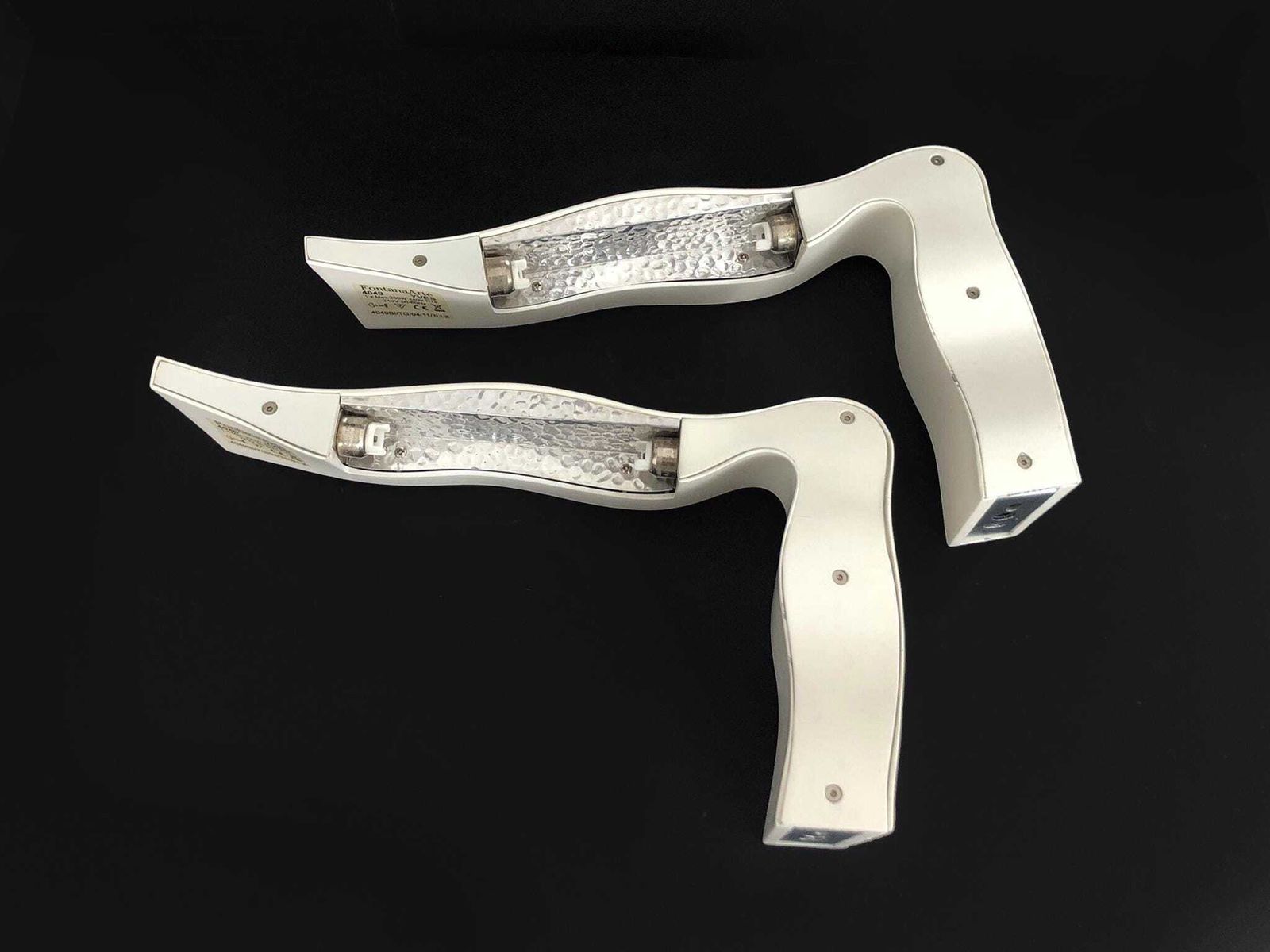 Pair Of Italian Fontana Arte Yves Wall Lights, White, 2008 photo buy