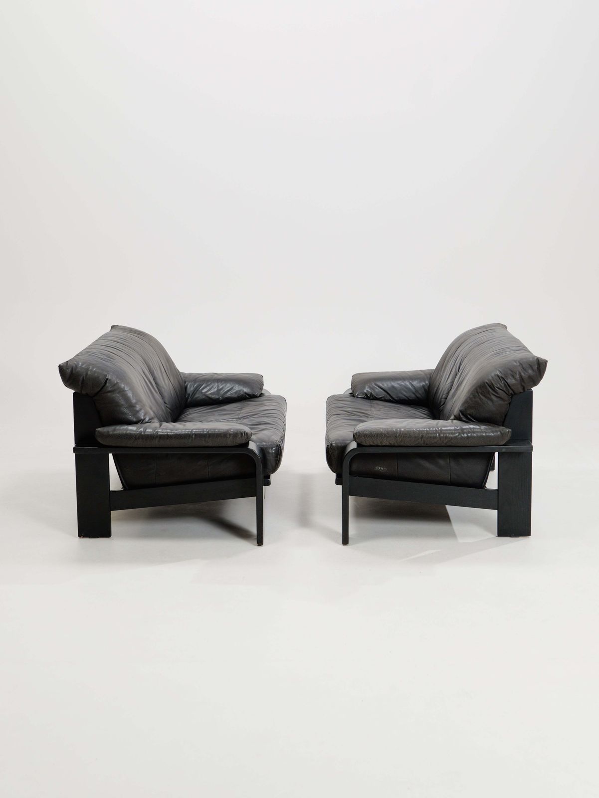 Postmodern German Brutalist Lounge Sofa By Rolf Benz For Musterring, 1990s, Set Of 2 photo furniture