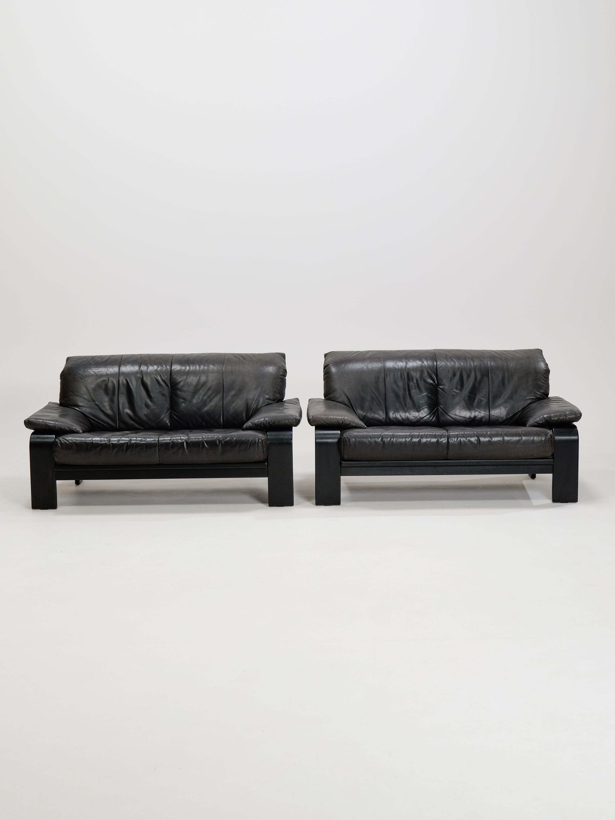 Postmodern German Brutalist Lounge Sofa By Rolf Benz For Musterring, 1990s, Set Of 2 photo 1900.0