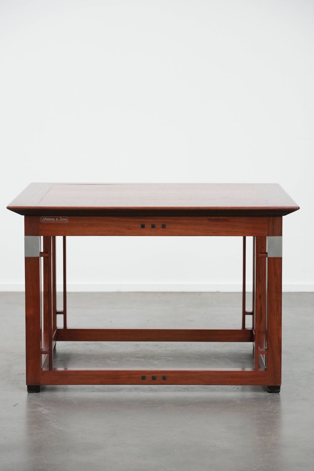 Vierkante Art Deco Bijzet /Salontafel Van Schuitema – In Nette Staat photo furniture