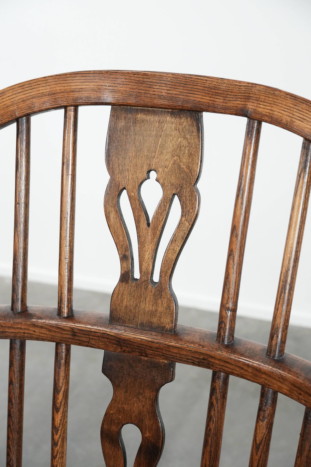 photo for sale English Antique Set Of 2 Windsor Chairs With Character, A Beautiful Color Scheme And A Beautiful Patina